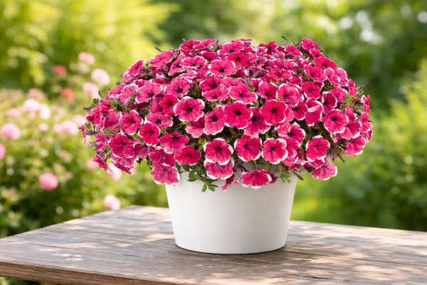 PETÚNIE – PETUNIA  CASCADIAS RIM CHERRY
