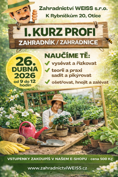 KURZ PROFI ZAHRADNÍK/ZAHRADNICE I.